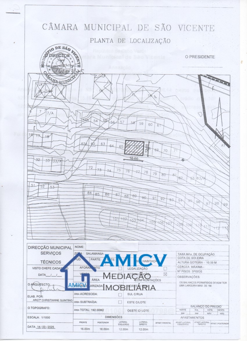 amicv real estate cabo verde terreno Salamansa planta de localizacao